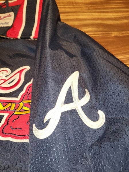 Vintage Rare Atlanta Braves Majestic MLB Baseball Vtg Sports Jacket Size XL