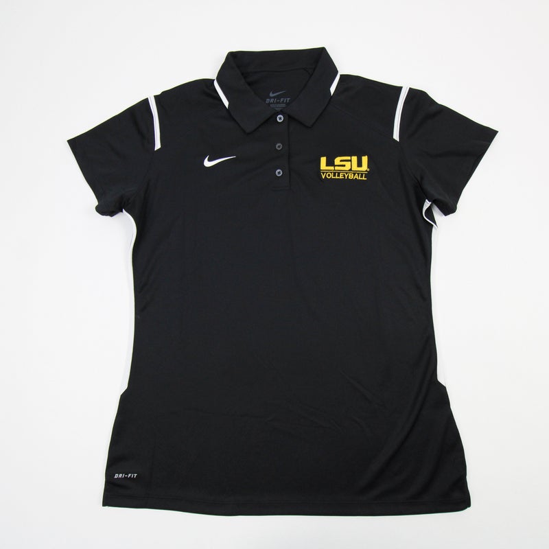 LSU Tigers Nike Elite Coaches Sideline Dri-FIT Polo - Gold