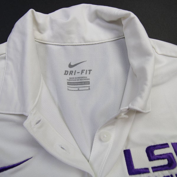 LSU Tigers Nike Elite Coaches Sideline Dri-FIT Polo - Gold