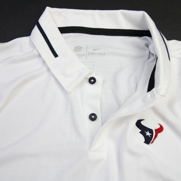 Houston Texans White Dri-Fit Polo by Nike