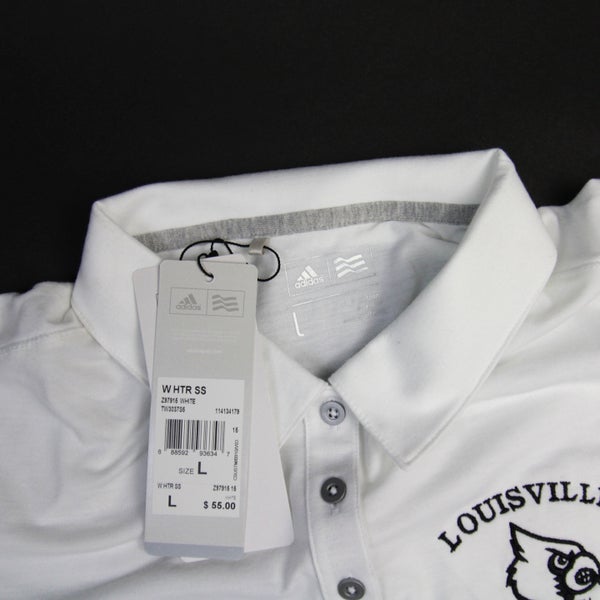 Louisville Cardinals adidas Climalite Polo Women's Black/White New