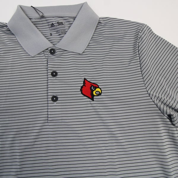 Louisville Cardinals adidas Climalite Polo Men's White/Red Used