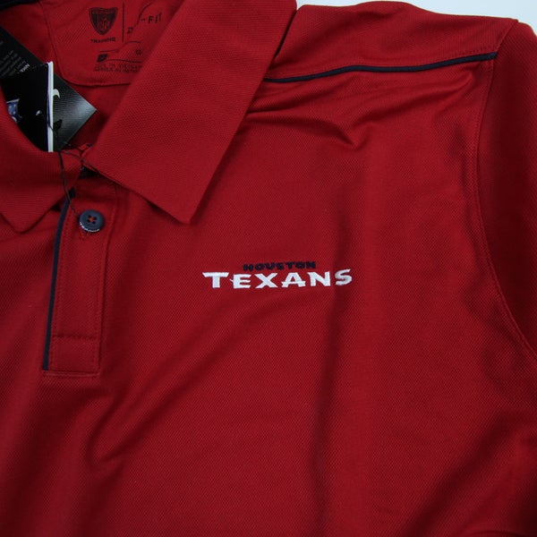 Houston Texans Nike NFL On Field Apparel Polo Men's Red Used 2XL