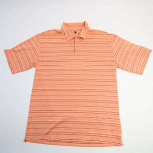 Nike Golf Polo Men's Orange/Striped Used L