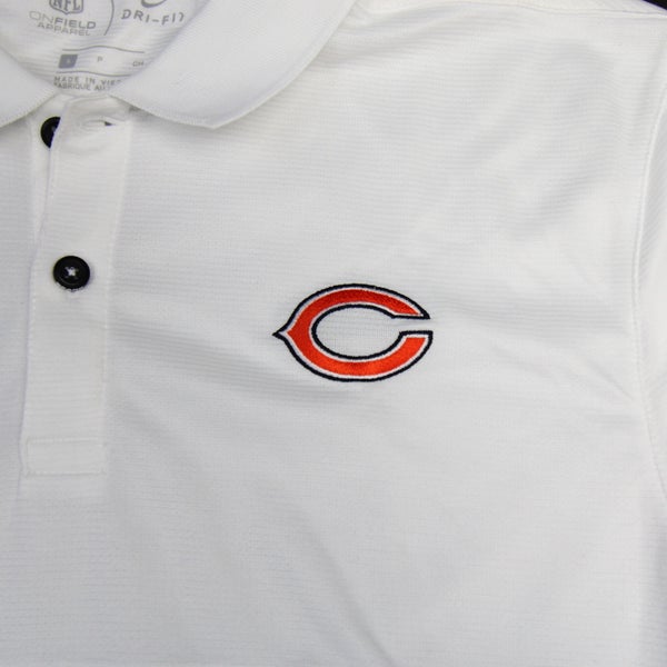 Nike Men's Dri-Fit Yard Line (NFL Chicago Bears) Polo in White, Size: Small | 00HT01RA7Q-06S