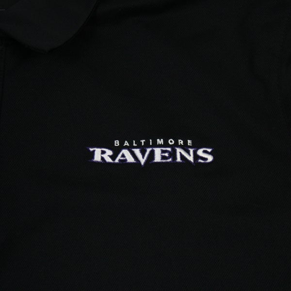 Nike Baltimore Ravens Short Sleeve Polo Size Small NFL Football On-Field  Black