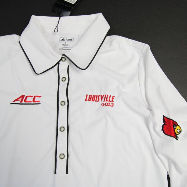 Louisville Cardinals adidas Golf Polo Women's White New S