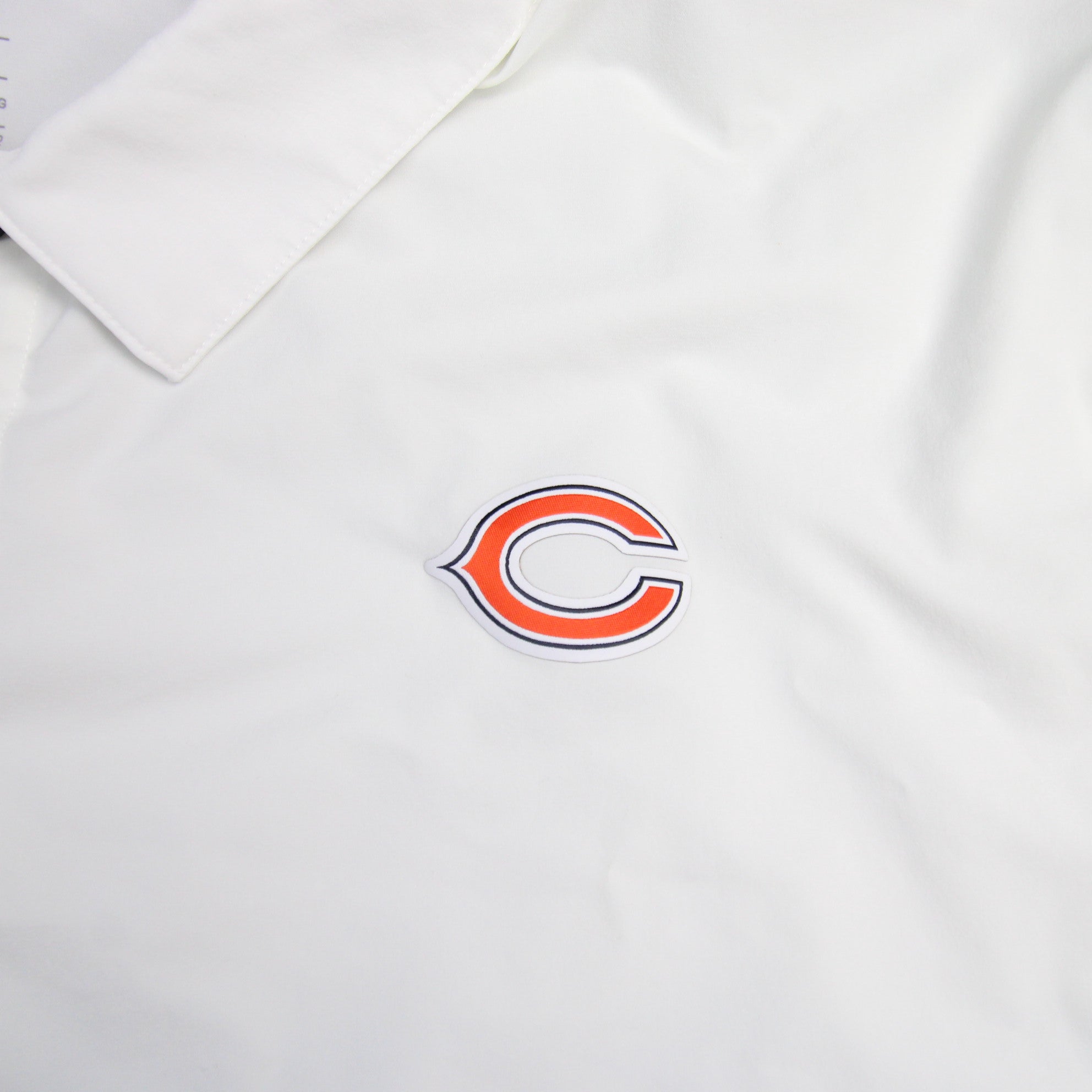 Chicago Bears Nike NFL On Field Apparel Dri-Fit Polo Men's White/Gray Used  S