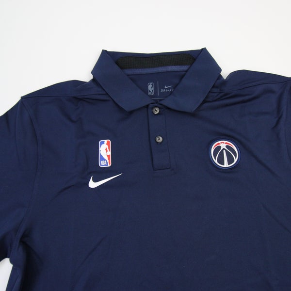 Washington Wizards Nike NBA Authentics Dri-Fit Polo Men's Navy New