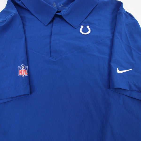 Indianapolis Colts Nike NFL On Field Apparel Polo Men's Blue Used