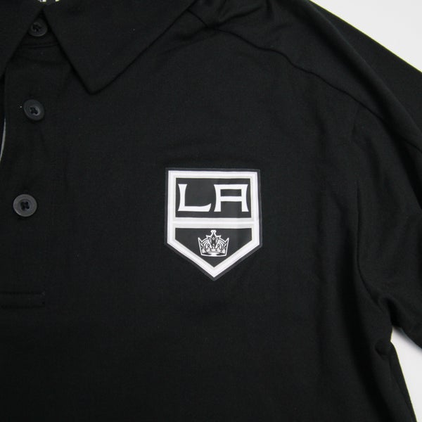 NIKE Dri Fit Golf Polo Shirt White LA KINGS NHL Men's Size Small