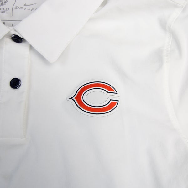 Chicago Bears Nike NFL On Field Apparel Dri-Fit Polo Men's White New S