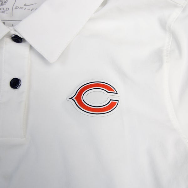 Nike Men's Dri-Fit Yard Line (NFL Chicago Bears) Polo in White, Size: Medium | 00HT01RA7Q-06S