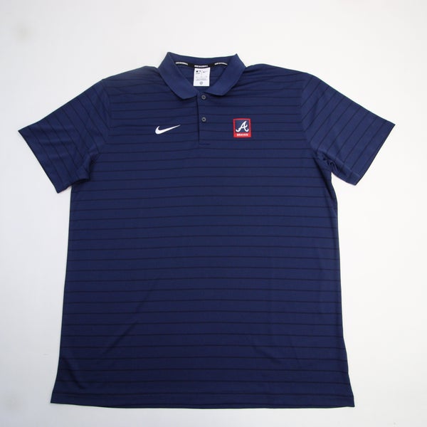 Atlanta Braves Nike MLB Authentic Polo Men's Navy New XL