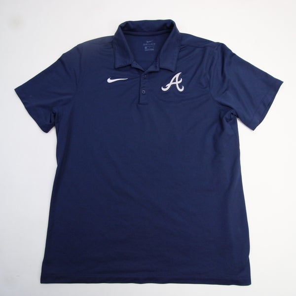 Atlanta Braves Nike Dri-Fit Polo Men's Blue Used L