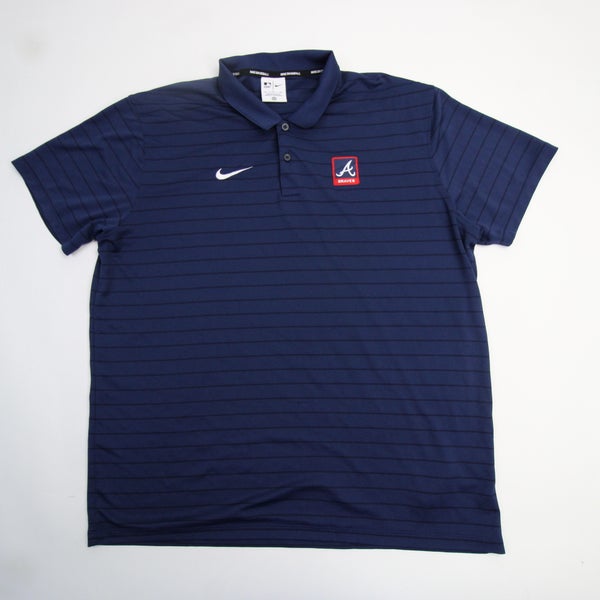 Atlanta Braves Nike MLB Authentic Polo Men's Navy Used XL