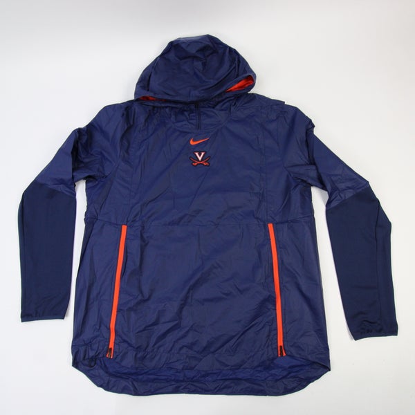 Men's New England Patriots Nike Navy Sideline Alpha Fly Rush Pullover Jacket