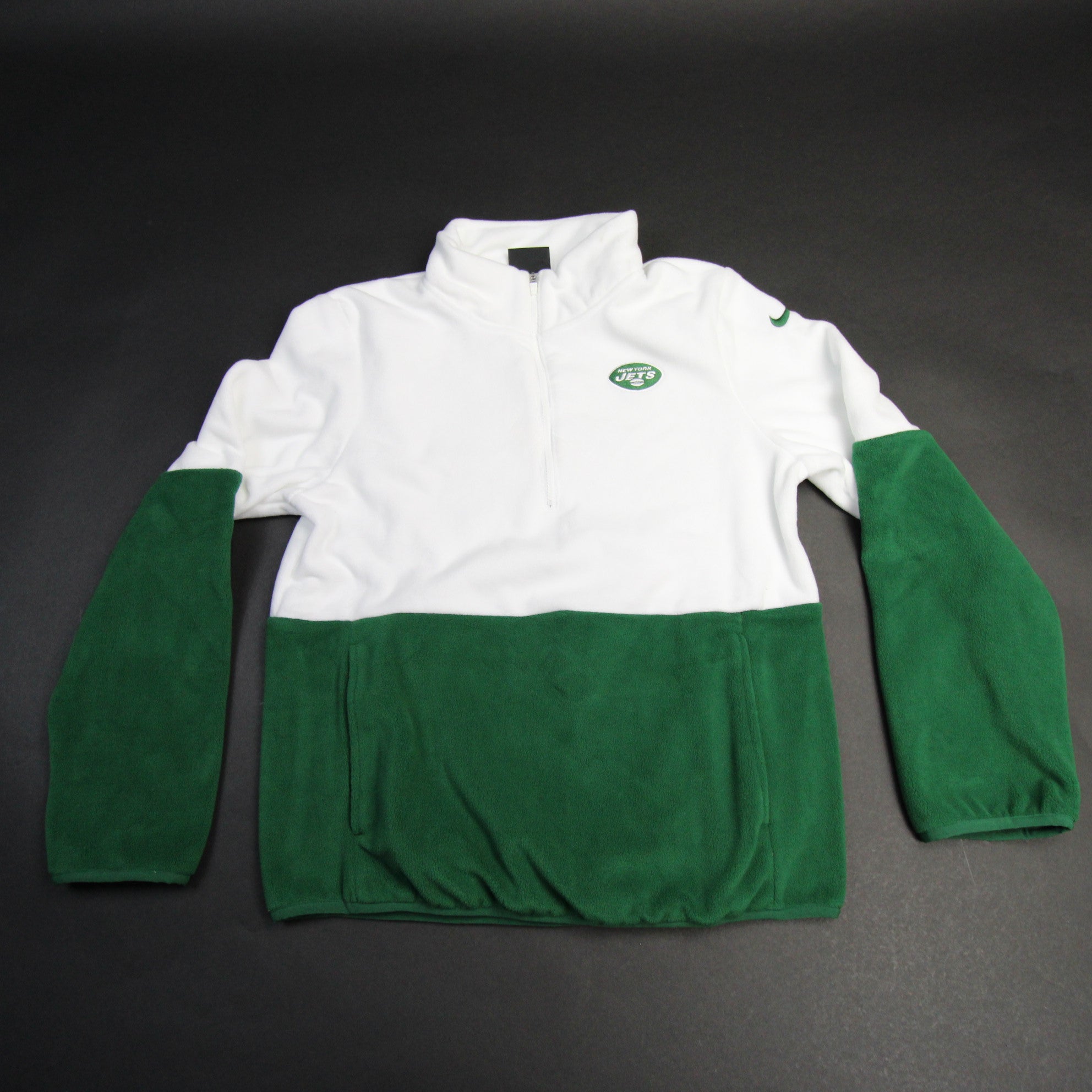 Men's Starter Green/Gray New York Jets Running Back Full-Zip Hoodie