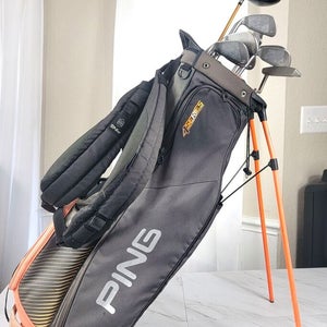 Ping Golf Club Set With Ping Golf Stand Bag