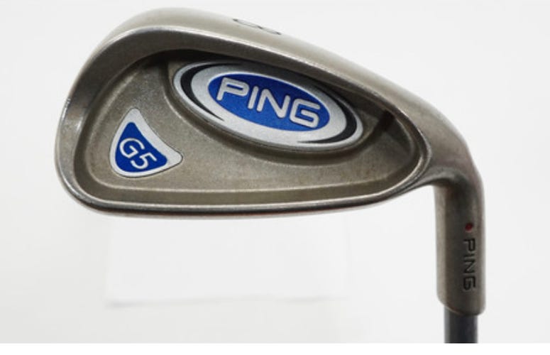 Used Men's Ping 8 Iron Left Hand G5 Regular Flex Steel Shaft