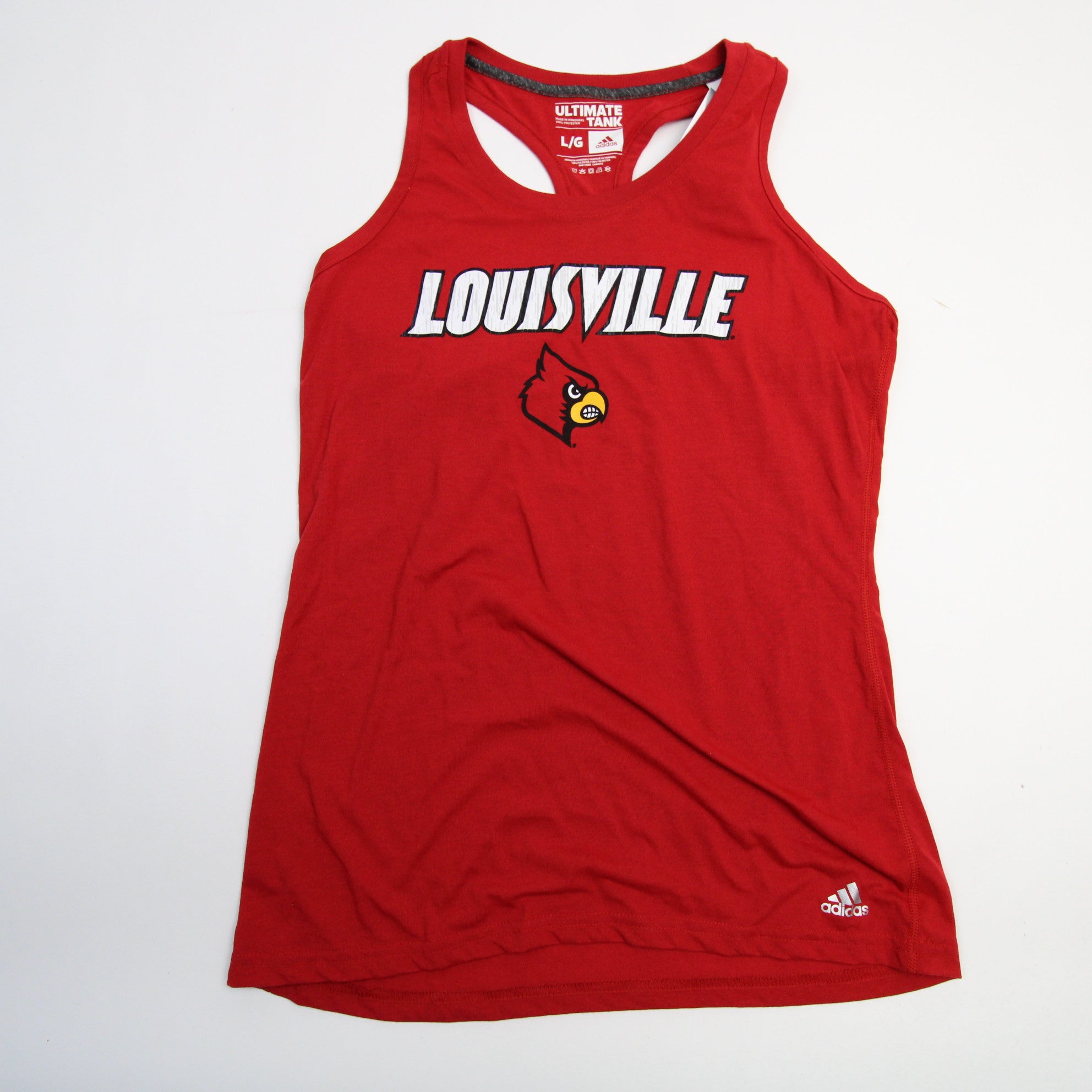 Louisville Cardinals adidas Ultimate Tee Sleeveless Shirt Women's Red New L