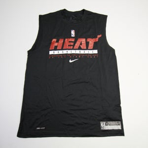 Miami Heat Nike NBA Authentics Dri-Fit Sleeveless Shirt Men's Black New 2XLT