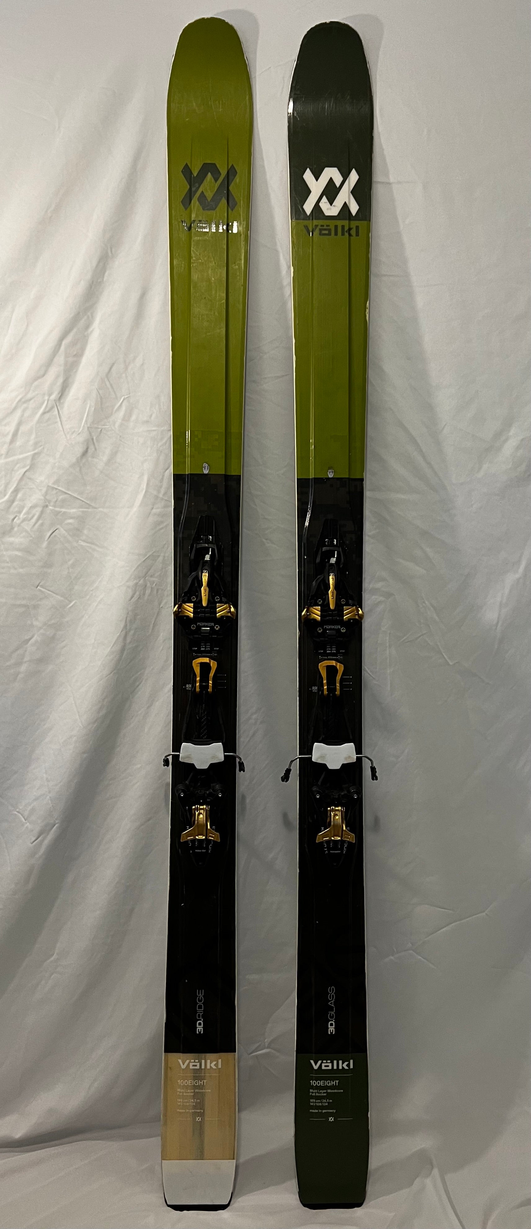 Volkl 100Eight Touring Skis With Marker Kingpin Bindings ...