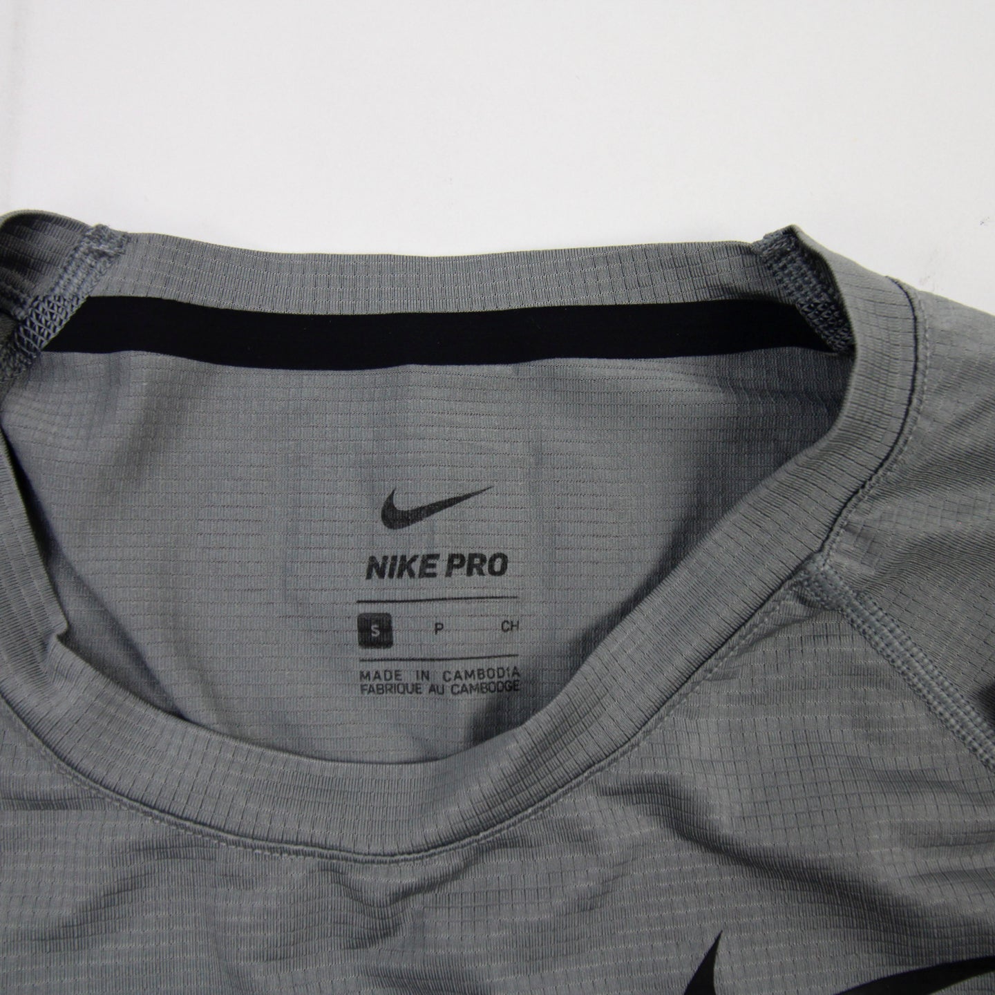 Nike Pro Combat Padded Compression Top Men's White/Gray Used L - Locker  Room Direct