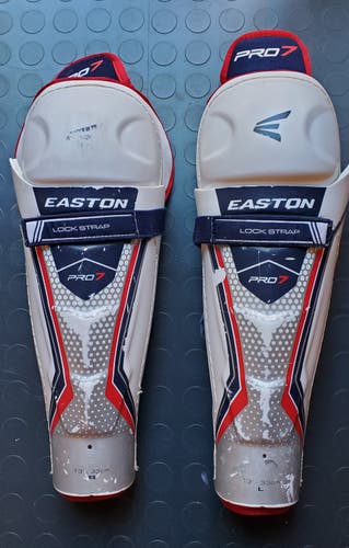 Used Easton Pro 7 Shin Pads - 13"