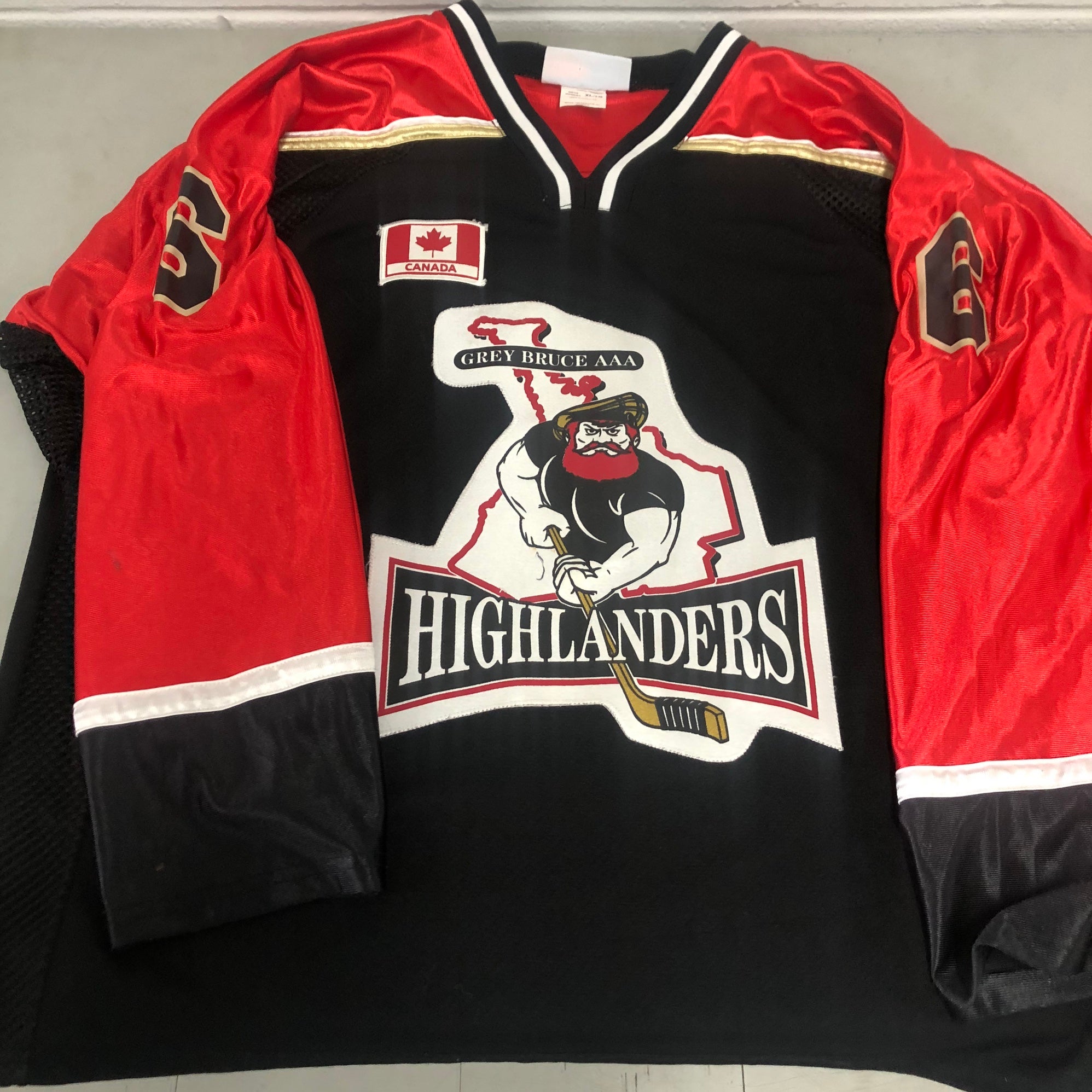 Highlanders White Hockey Jersey
