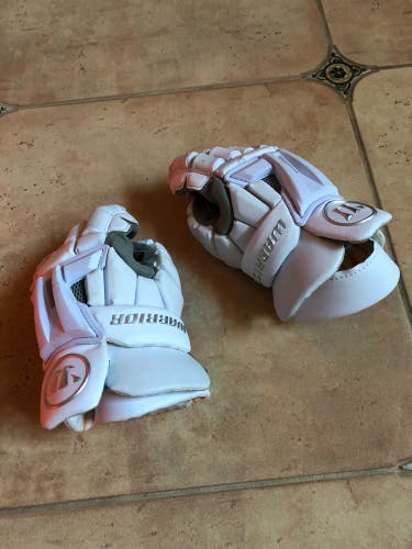 Used Player's Warrior Burn XP Lacrosse Gloves