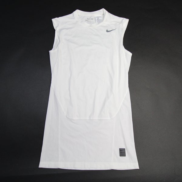Nike Pro Compression Sleeveless Top- White, Nike Compression Tank Top Mens