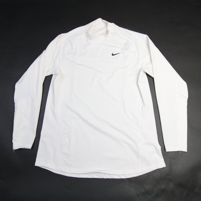 Men's Nike NFL Long Sleeve Mock Neck White Shirt