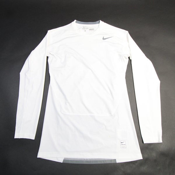 Nike Pro Combat Top L/S - Men's, White