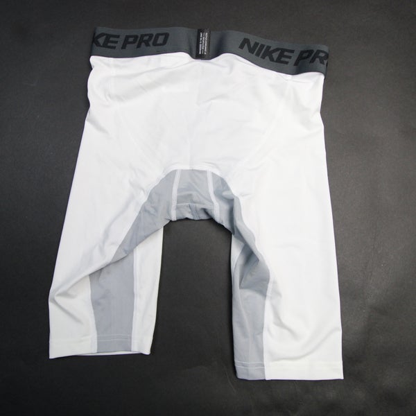 Nike NBA Authentics Dri-Fit Compression Shorts Men's White Used MT