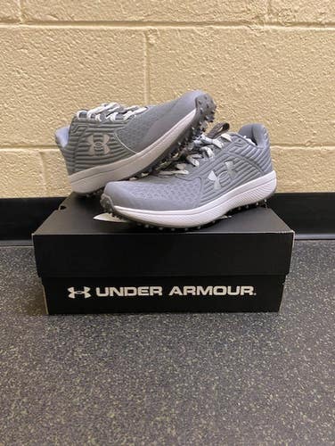 Gray New Men's Size 11.5 (Women's 12.5) Turf Cleats Under Armour Low Top Yard low