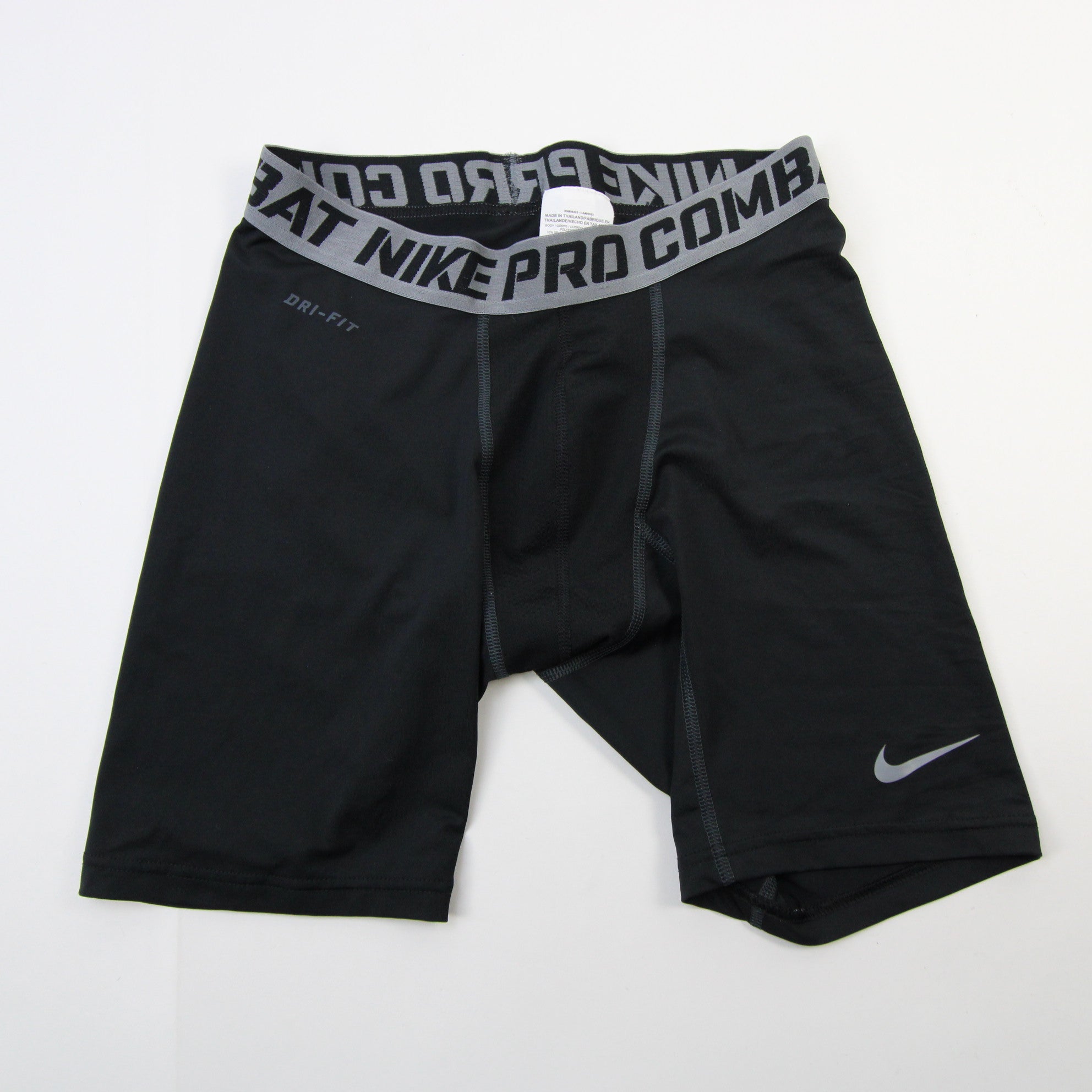 Nike Men's Pro Combat 6 Compression Shorts (White/Matte Silver/Black,  Medium) 