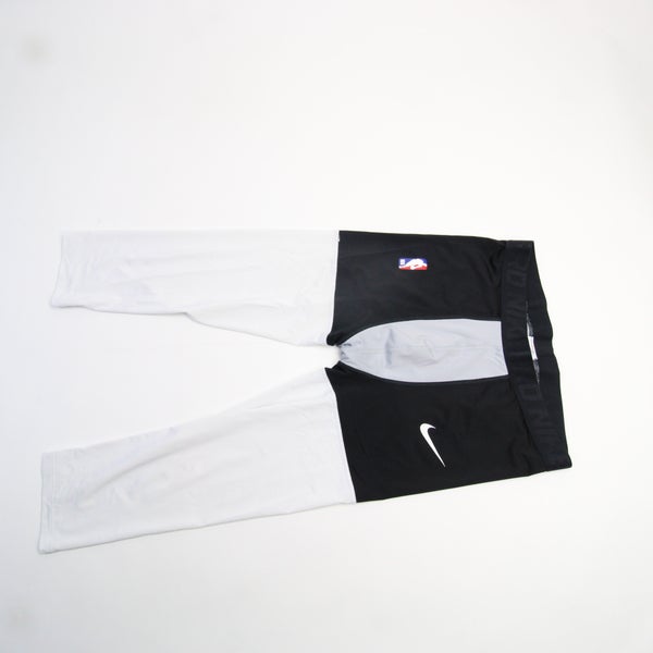 Nike NBA Authentics Dri-Fit Compression Pants Men's Black/White Used L