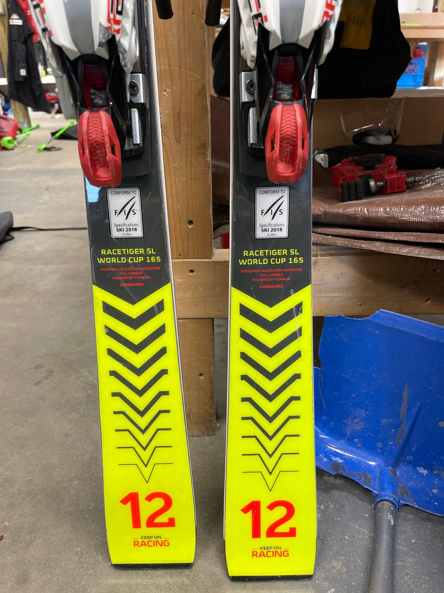 Men's 2022 165 cm With Bindings Racetiger SL Skis | SidelineSwap