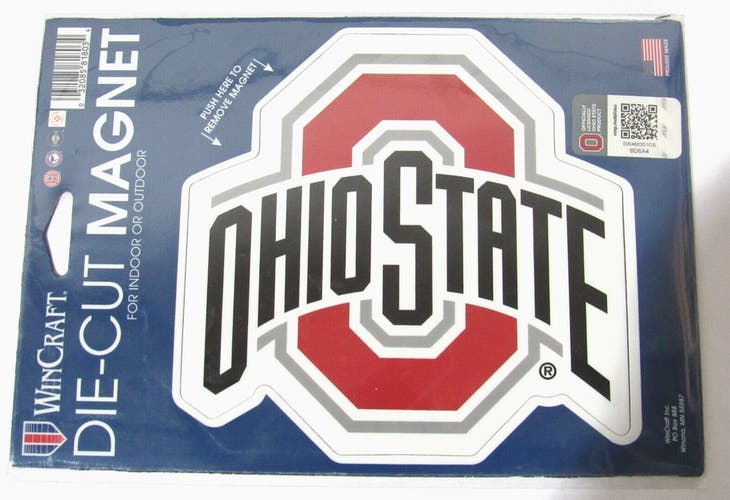 NCAA Ohio State Buckeyes 5.5" by 6.5" Auto Die-Cut Magnet Logo by WinCraft