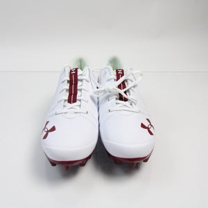 Under Armour Football Cleat Men's White/Maroon New without Box 10