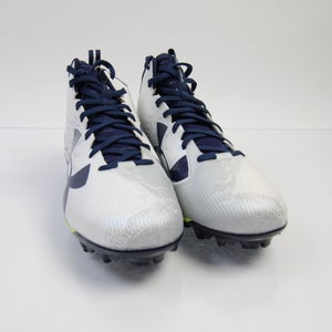 Under Armour Football Cleat Men's White/Dark Blue New without Box 13