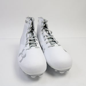 Under Armour Football Cleat Men's White/Silver New without Box 15