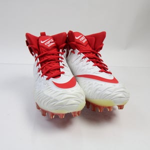 Nike Football Cleat Men's White/Red New with Defect 13