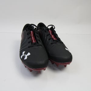 Under Armour Football Cleat Men's Black/Maroon New with Defect 11.5