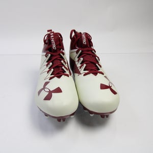 Under Armour Football Cleat Men's Cream/Maroon New with Defect 13.5