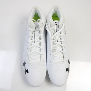 Under Armour Football Cleat Men's White/Silver New with Defect 15