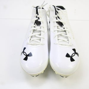 Under Armour Football Cleat Men's White/Black New with Defect 14