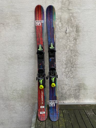 Nordica Ace J 118 Twin Tip Skis W/ Bindings