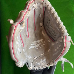 Rawlings Sure Catch Fastpitch Softball Glove Basket-Web Leather 10 1/2"